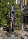 Statue of Franz Kafka, Jewish Quarter, Prague, Czech Republic Royalty Free Stock Photo